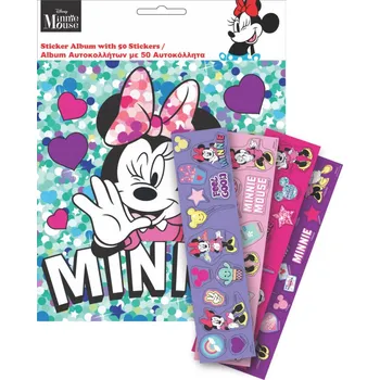 samolepka Klasické Samolepky Minnie Mouse GIM 50 ks