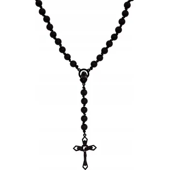 Náhrdelník Růženec na krk černý Unisex (C15/ROZ/41KOLOR) Colibra