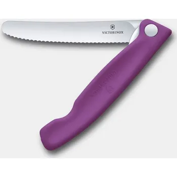 Victorinox SKLÁDACÍ piknikový svačinový nůž Swiss Classic - fialový