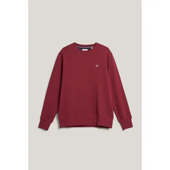 Pánská mikina MIKINA GANT REG SHIELD C-NECK SWEAT PLUMPED RED