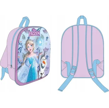 Dětský batoh Batoh jednokomorový Frozen 3D vypouklý přední díl 30x26x10 cm do školky