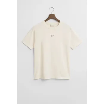 Pánské tričko TRIČKO GANT SMALL GRAPHIC T-SHIRT CREAM