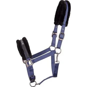 Nylonová ohlávka s beránkem Harrys Horse Lyrics, tmavě modrá - vel. Cob