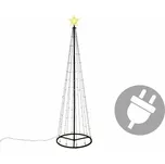 Vánoční dekorace - světelná pyramida, 240 cm, teplá bílá