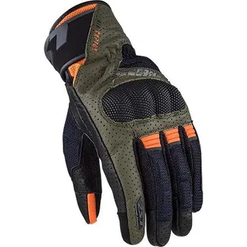 Moto rukavice LS2 AIR RAPTOR MAN GLOVES GREEN BLUE H-V ORANGE L