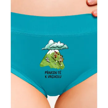 Souprava dámského spodního prádla Bastard Přivedu tě k vrcholu dámské kalhotky Turquoise