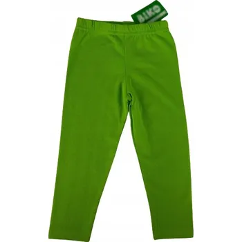 Dívčí legíny Biko dětské legíny dlouhé klasické bavlna zelené velikost 104