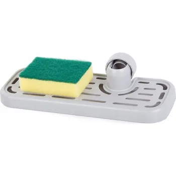 Mýdlenka na sprchové tyče Rozz šedá plast