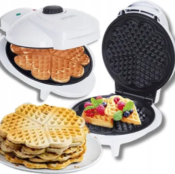 Vaflovač VAFLOVAČ 1000W vaflovač KŘUPAVÉ vafle SRDÍČKA regulovatelný