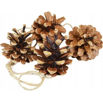 Vánoční dekorace Přírodní Šišky na vánoční stromeček 5-6 cm 4 ks
