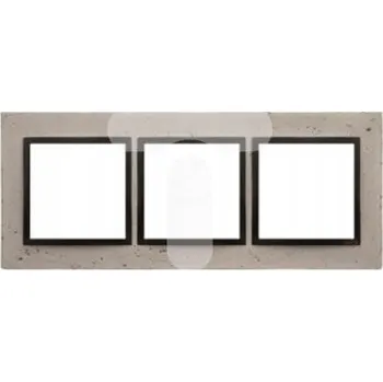 Elektrická zásuvka Trojitý Rámeček Kontakt-simon šedý