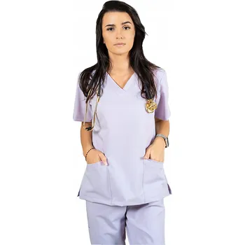 Dámská mikina MIKINA MEDICKÁ dámská elastická moderní SCRUBS s viskózou EMILY LILA XXS