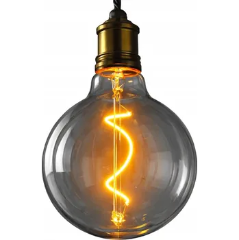 Žárovka LED žárovka koule E27 4,2W 140lm 1800K teplá bílá antracitová retro styl