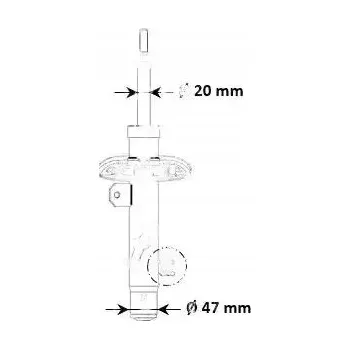 TLUMIČ PRAVÝ PŘEDNÍ PLYNOVÝ 3348098 KYB CITROEN