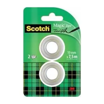 Lepicí páska Kancelářská lepicí páska Scotch jednostranná 19 mm x 7,5 m, 2 role