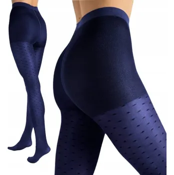 Dámské punčochy Punčocháče Fiore dry pastel 40 DEN modré, velikost 2