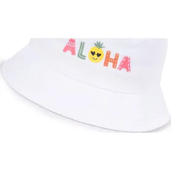 Klobouk Bílý bavlněný KLOBOUK letní čepice BUCKET HAT vel. 50-54