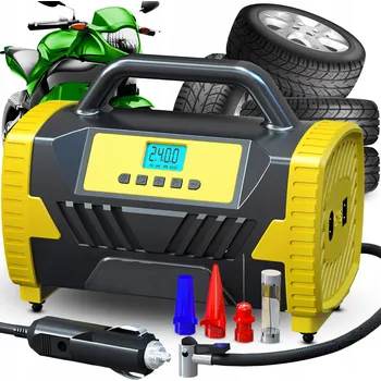Kompresor AUTO KOMPRESOR 12V 230V PŘENOSNÁ BEZOLEJOVÁ PUMPA HQ KOMPRESOR