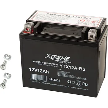 Baterie olověná 12V / 12Ah Xtreme 82-333 motocyklový akumulátor 114712V12M
