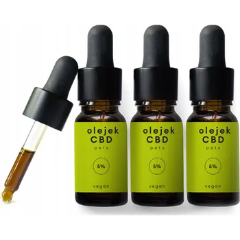 CBD CBD Olej 5% pro psa kočku VEGAN 3 x 10 ml FULL SPECTRUM