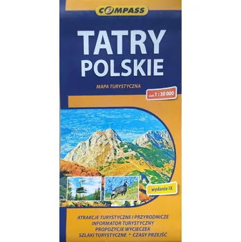 Tatry polskie mapa turystyczna 1:30 000 Kolektiv autorů - Turistická mapa Polských Tater 1:30 000