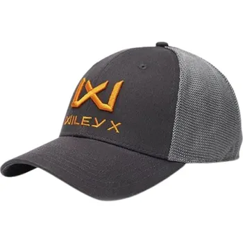 Módní doplněk Kšiltovka WileyX dark grey/orange logo