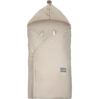 Fusak Sleepee Lehký mušelínový fusak/zavinovačka/deka do autosedačky Barva: Béžová