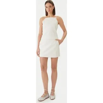 Dámská sukně Calvin Klein Jeans Mini sukně LV047F251G Béžová Slim Fit L