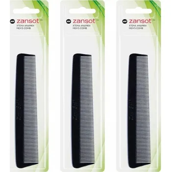 hřeben ZANSOT 3 × Pánský kapesní hřeben 14 cm