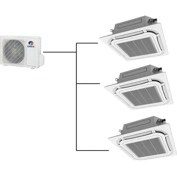 Klimatizace Kazetová Klimatizace Gree 1+3 (3,5kW + 3,5kW + 3,5kW) Multi-split R32 včetně montáže