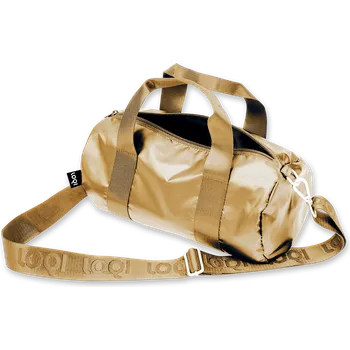 LOQI, Víkendová taška LOQI Weekender Fashion Metallic M, zlatá - Formadore