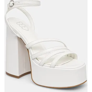 Dámské sandále Sandály Koi Footwear DBP55 WHITE PLATFORM HEEL bílá 00X, EUR 36