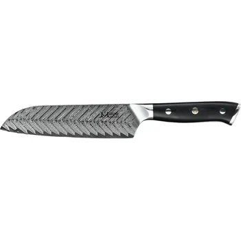 Kuchyňský nůž MaceMaker ELEGANTE SANTOKU SanMai Damaškový Kuchyňský nůž