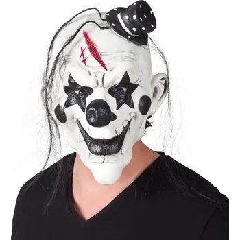 Karnevalová maska Boland Maska klauna s vlasy a kloboučkem