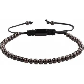 Náramek ANNA PERLY Atraktivní trendy náramek z kuliček barvy kouře