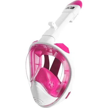 Vodní sport Aga Celoobličejová šnorchlovací maska S/M DS1121 bílá/růžová