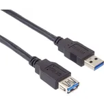 PremiumCord USB 3.0 prodlužovací A-A černý 5m