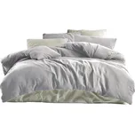 Brotex Mušelínové povlečení 140 × 200, 70 × 90 cm, světle šedé