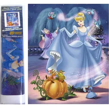 Diamantové malování NORIMPEX Popelka 30 × 40 cm