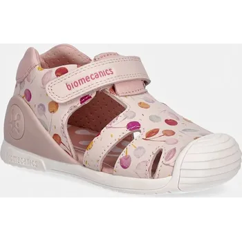 Dívčí sandály Dětské kožené sandály Biomecanics 262104. růžová 03X, EUR 19