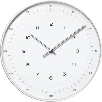 Hodiny Foxter 1228 Nástěnné hodiny, 30 cm, stříbrnobílá