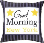 Douceur d'intérieur Povlak na polštář s potiskem Good morning 40 × 40 cm