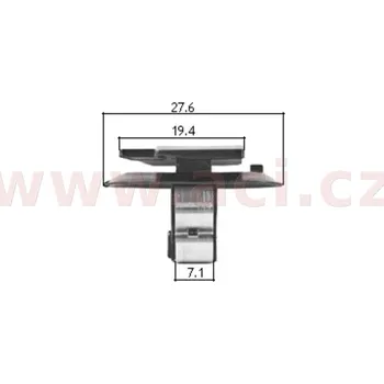 plastová příchytka černá (sada 10 ks)