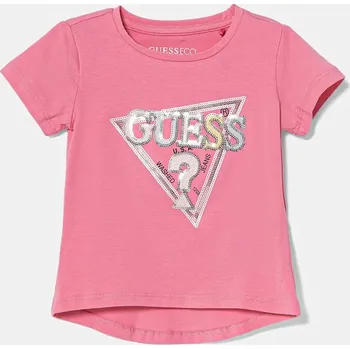 Dětská móda Dětské tričko Guess K5YI06.K6YW4.9BYA růžová 03X, vel. 122-125