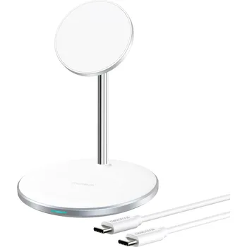ChoeTech 2-in-1 Wireless Charger Holder (for iPhone MagSafe + AirPods) White
