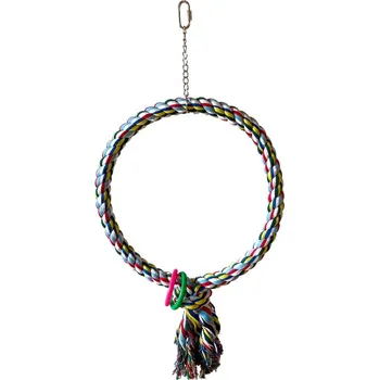 Hračka pro ptáka Terra International Kruh s hračkou 37 cm XXL
