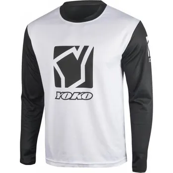Moto dres YOKO SCRAMBLE bílá / černá vel.M