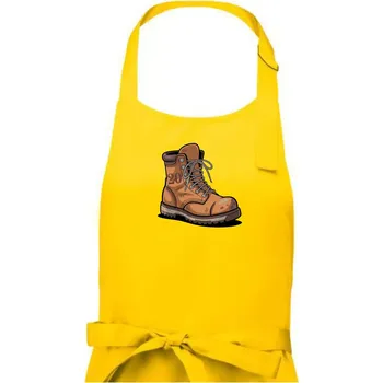 Kuchyňská zástěra Turistická narozeninová bota 20 - Pánská zástěra na vaření - Univerzální velikost ( Žlutá )
