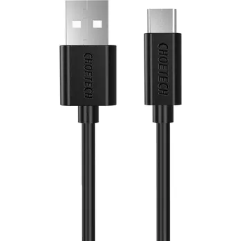Datový kabel ChoeTech USB-C to USB-A Cable 2m Black