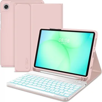 Pouzdro na tablet Tech-Protect SC Pen Keyboard pouzdro s klávesnicí na Samsung Galaxy Tab A9 / A11 8.7'', růžové